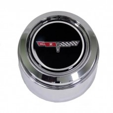 Camaro Wheel Center Cap, Chrome, With Emblem, For Cars With Aluminum Wheels, 1980-81