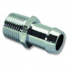 Chevelle Heater Hose Fitting, Intake Manifold, Big Or SmallBlock, 5/8", Chrome, 1964-1972
