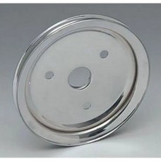 Chevelle Crankshaft Pulley, Small Block, Single Groove, Chrome, 1964-1968