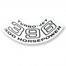 Chevelle Air Cleaner Decal, "Turbo-Jet 396 300 hp", 1971