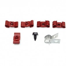 1964-1967 Chevelle Fuel Line Retaining Clips, Double, 5/16" & 1/4", For Cars With Return Line