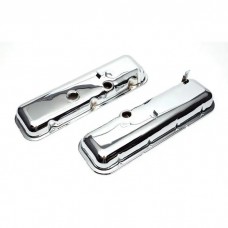 Chevelle Valve Covers, Big Block, Chrome, Without Power Brakes, 1964-1972