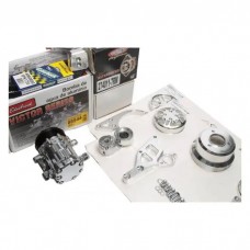 1964-1972 Chevelle Serpentine Belt Pulley Kit BBC Short Water Pump With Power Steering