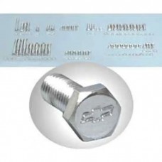 Chevelle Bowtie Engine Bolt Kit, Small Block, For Cars WithShort Water Pump & Exhaust Manifolds, Chrome, 1965-1972