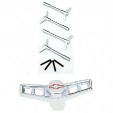 Chevelle Valve Cover Wing nuts, Chrome, With Bowtie Logo, 1964-1983