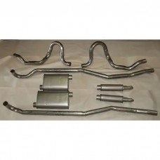 Chevelle Exhaust, Aluminized, Dual, With Resonators, V8,1965-1970