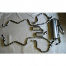 Chevelle Exhaust, 454, Dual Outlet, Stainless Steel, 1971-1972
