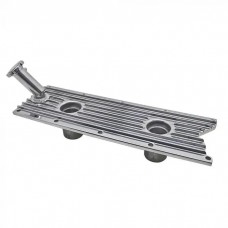 GM LS Engine Aluminum Valley Cover With Oil Filler Tube, Polished