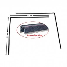 1966-1977 Bronco Door Glass Run Channel. Pair
