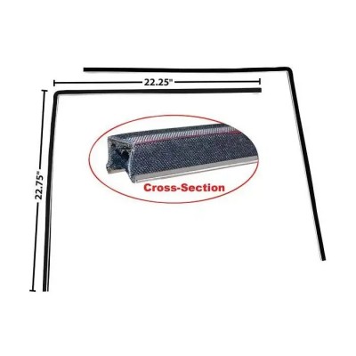 1966-1977 Bronco Door Glass Run Channel. Pair