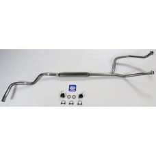 1966-1974 Bronco V8 302 Single Exhaust System With Glass Pack Muffler