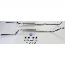 1966-1974 Bronco V8 302 Dual Exhaust System With Stock Muffler