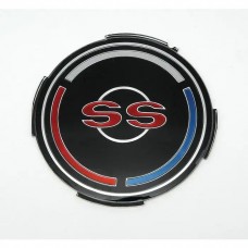 Full Size Chevy Wheel Cover Emblem Insert, Impala SS, 1967