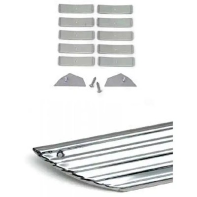 1958 Chevy Rocker Panel Moldings, With Clips