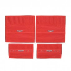 Full Size Chevy Floor Mats, Accessory, Red, 1958