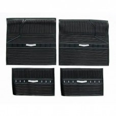 Full Size Chevy Floor Mats, Accessory, Black, 1958