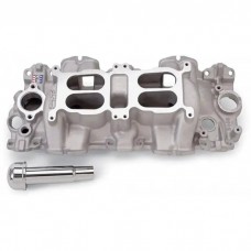 Full Size Chevy Intake Manifold, 348 & 409ci, Dual-Quad, Large Port, Aluminum, Edelbrock, 1958-65
