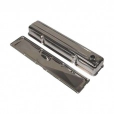Full Size Chevy Valve & Pushrod Side Cover Set, 235ci 6-Cylinder, Chrome, 1958-1962