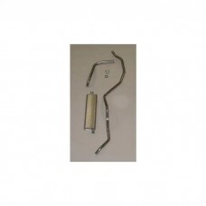 Full Size Chevy Single Exhaust System, Stainless Steel, 6-Cylinder, 1960-1962