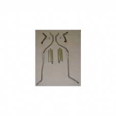 Full Size Chevy Dual Aluminized Exhaust System, High Performance, 348ci, 1959
