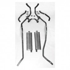 Full Size Chevy Dual Exhaust System, Aluminized, Small Block, 1958