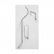 Full Size Chevy Single Aluminized Exhaust System, 6-Cylinder, 1958