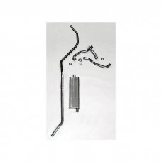 Full Size Chevy Aluminizied Single Exhaust System, Small Block, 1958