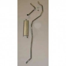 Full Size Chevy Single Exhaust System, Aluminized, 6-Cylinder, Wagon & El Camino, 1959
