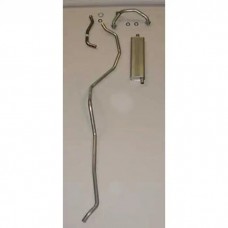 Full Size Chevy Single Exhaust System, Aluminized, Small Block, Wagon & El Camino, 1959