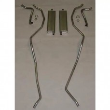 Full Size Chevy Dual Exhaust System, Aluminized, Small Block, Wagon &El Camino, 1959