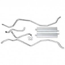Full Size Chevy Dual Exhaust System, Aluminized, 348ci, Wagon & El Camino, 1960-1961