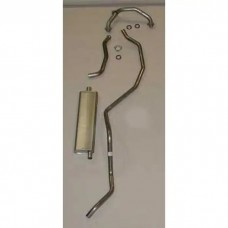 Full Size Chevy Single Exhaust System, Aluminized, 283 ci, Wagon & El Camino, 1960-1964