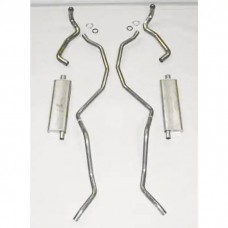Full Size Chevy Dual Exhaust System, Big Block, 396 & 427ci, Aluminized, 1965-1966