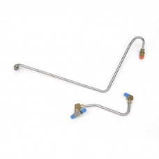Full Size Chevy Fuel Lines, Pump To Carburetor, Stainless Steel, With 2 x 4bbl, 1962