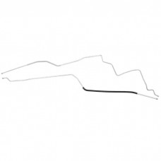 1970-1972 Buick Skylark GS Hardtop LH Routing 3/8" Main Fuel Lines 2pc, OE Steel
