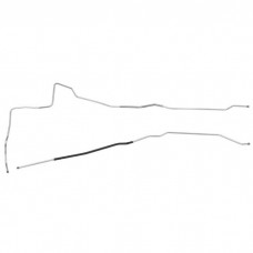 1970-1972 Buick Skylark GS Convertible LH Routing 3/8" Main Fuel Lines 2pc, OE Steel