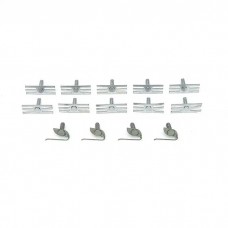 Full Size Chevy Quarter Panel "Pitch Fork" Molding Clip Set, Impala, 1958