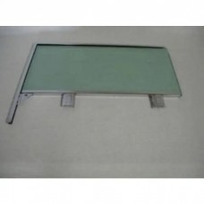 Full Size Chevy Door Glass Assembly, Left, Green Tinted, Bel Air Hardtop, 1958