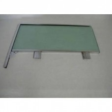 Full Size Chevy Door Glass Assembly, Right, Green Tinted, Bel Air Hardtop, 1958