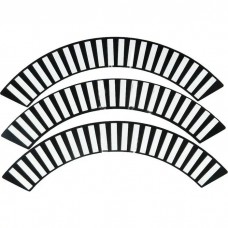 Full Size Chevy Wheel Cover Decal Set, Impala, 1958