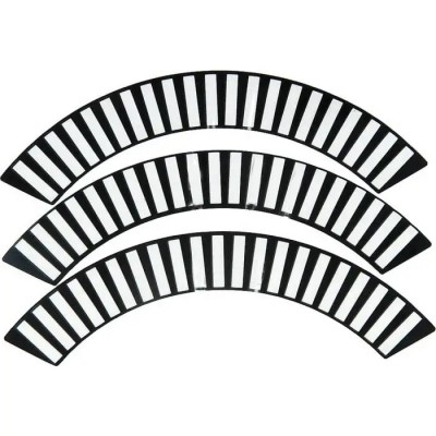 Full Size Chevy Wheel Cover Decal Set, Impala, 1958