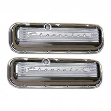 Corvette Valve Covers, Big Block, Aluminum, Finned, With Polished Finish, 1965-1974