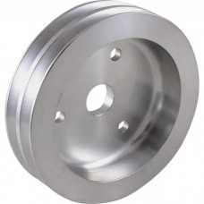 Chevy Big Block Aluminum Crankshaft Pulley, Small Water Pump, 2 Groove