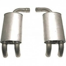 1984 Corvette Mufflers  Aluminized Dual Outlet