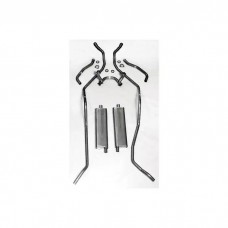Full Size Chevy Dual Exhaust System, Stainless Steel, SmallBlock, 1958