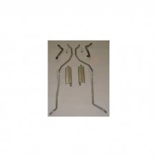 Full Size Chevy Dual Exhaust System, Stainless Steel, 348 High Performance, 1959