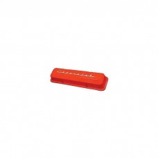 Full Size Chevy Valve Covers, Chevrolet Script, Small Block, Orange Powder Coated Aluminum, 1958-1972