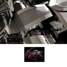 American Car Craft Air Intake Cover, Perforated, Stainless Steel| 033067 Corvette 1997-2004