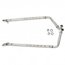 1965-1967 Corvette Side Exhaust Mufflers Aluminized 2" Small Block