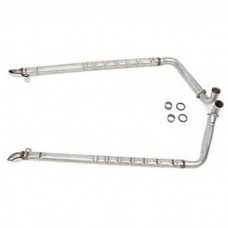 1965-1967 Corvette Side Exhaust Mufflers Aluminized 2.5" Small Block